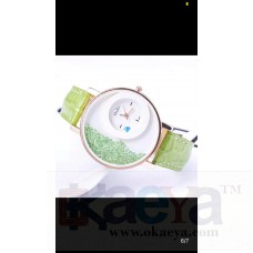 OkaeYa Mxre Watch For Girls Green Color